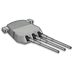 Triple 406mm Mk 6 Main Gun Mount